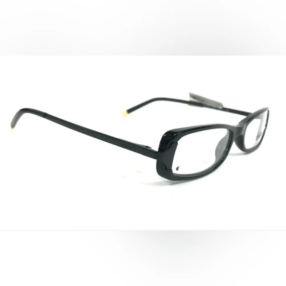 DKNY DY4507 3001 Eyeglasses Frames Black Rectangular Horn Rim 50-17-135